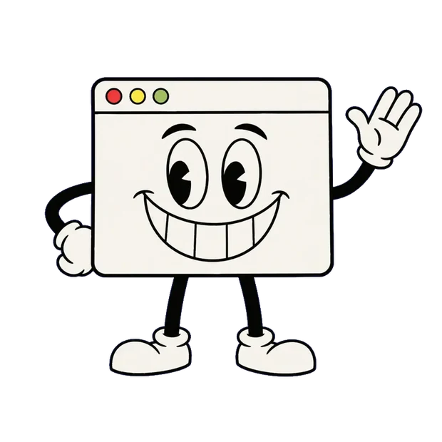 Mascota de Garay Webs saludando