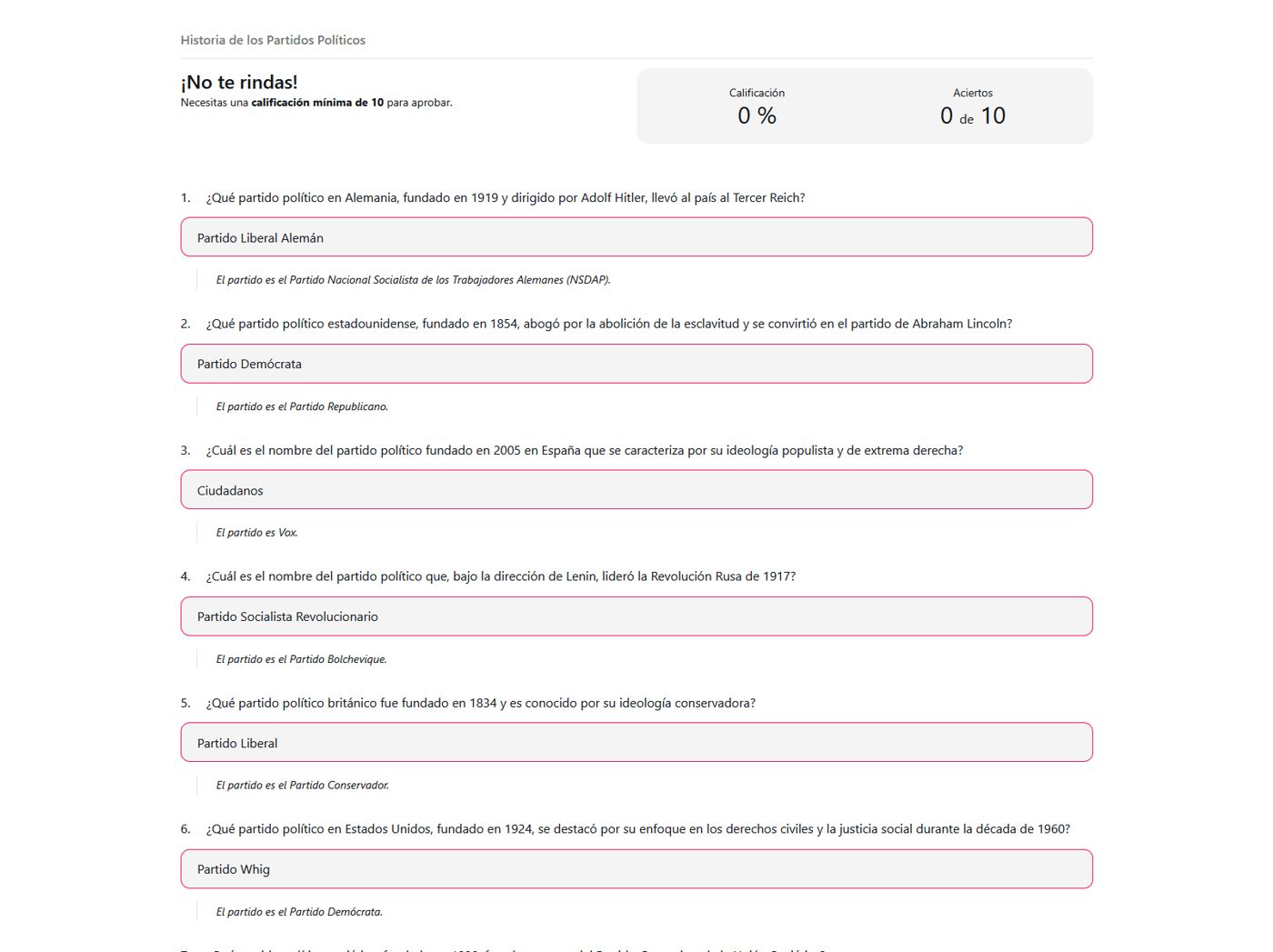 Agetest — pantalla 9