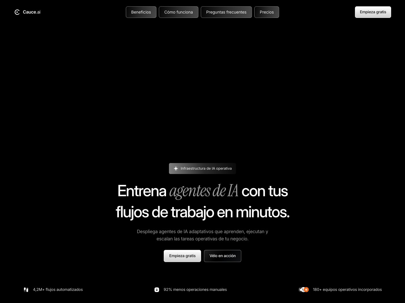 Portada de Cauce.ai