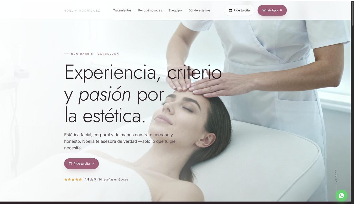 Portada de Estética Noelia