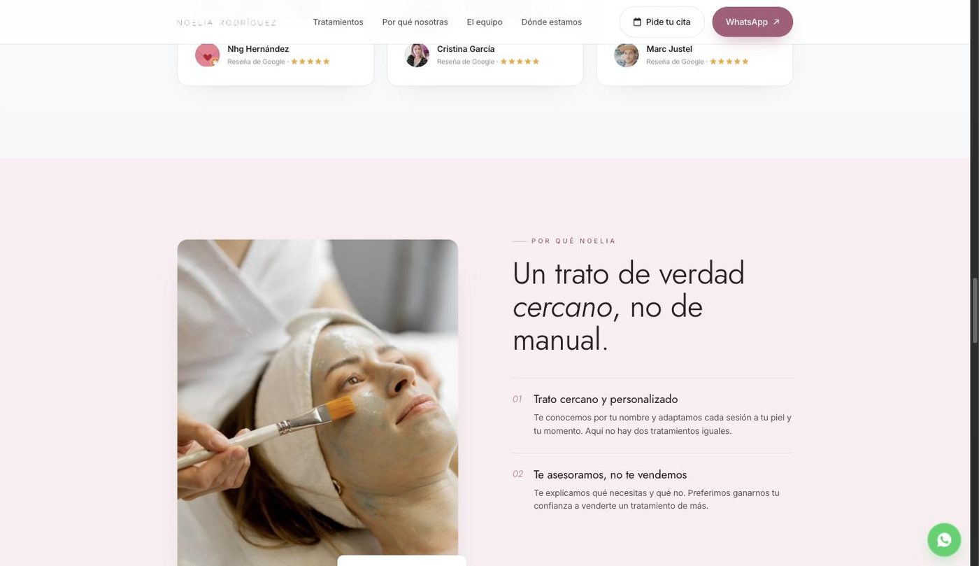 Estética Noelia — pantalla 4