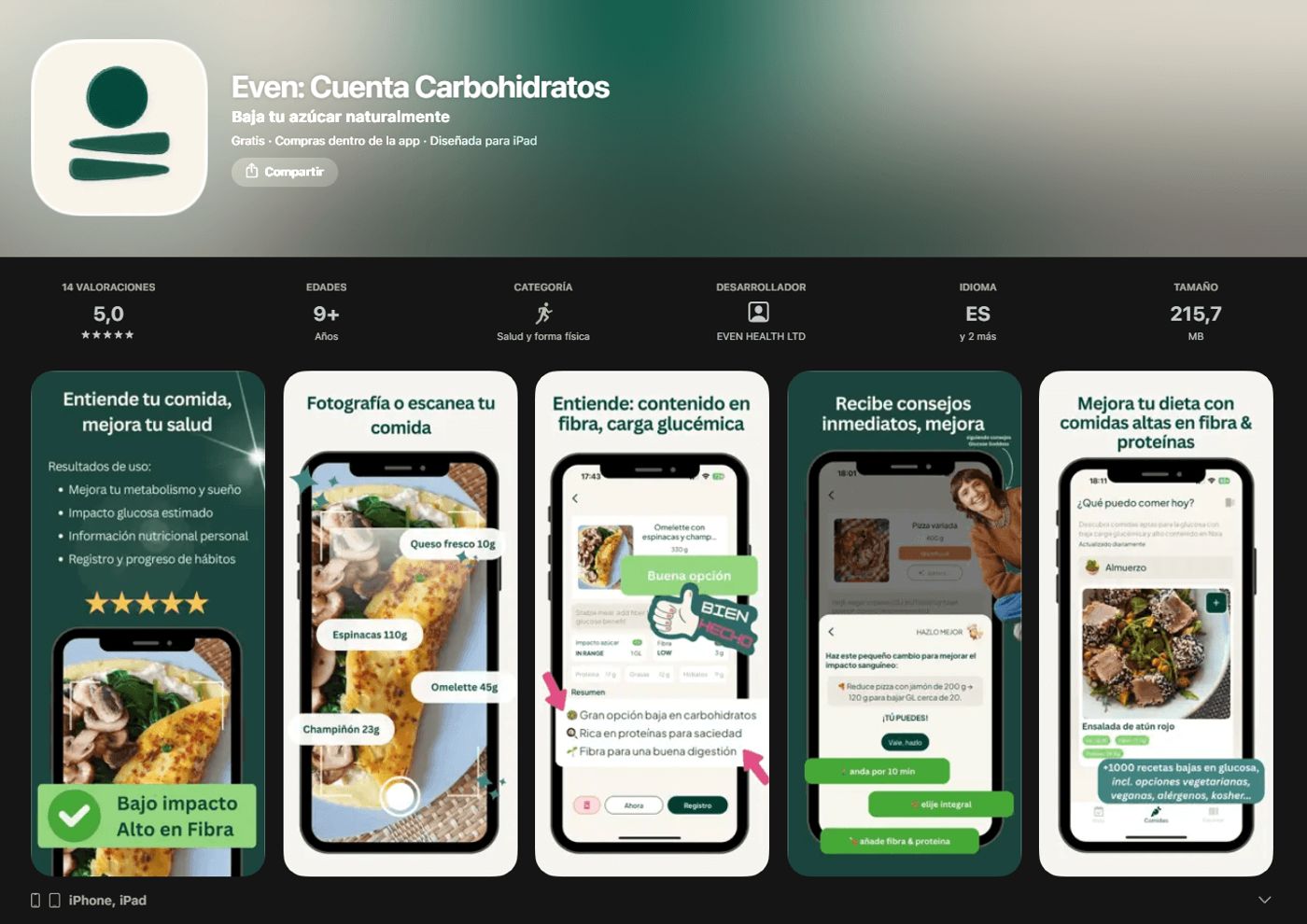 Even Health — pantalla 2