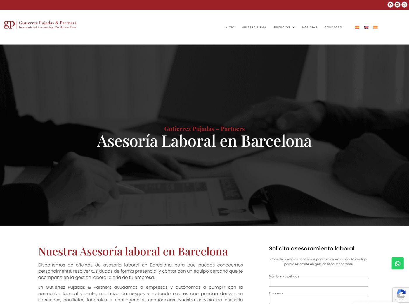 Gutiérrez Pujadas & Partners — pantalla 5