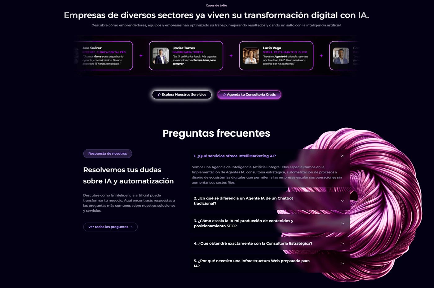 IntelliMarketing AI — pantalla 4