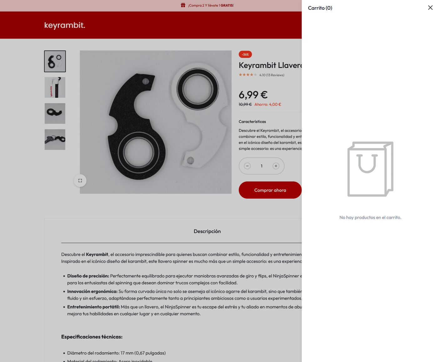 Keyrambit (TodoStore) — pantalla 5