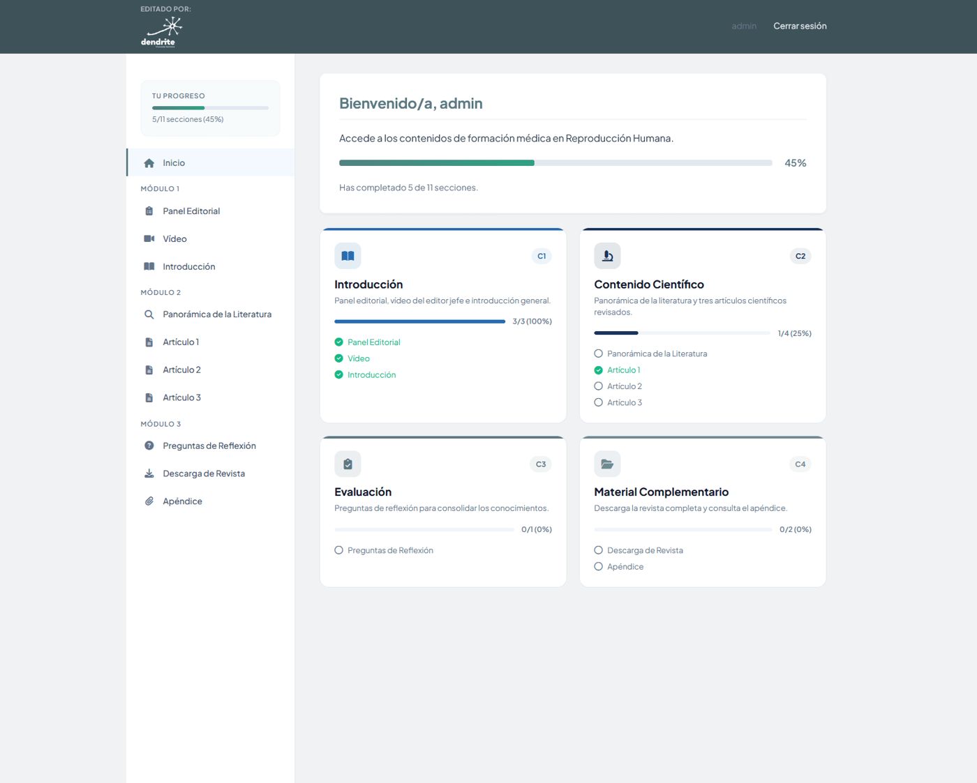 Medical Trends — pantalla 4