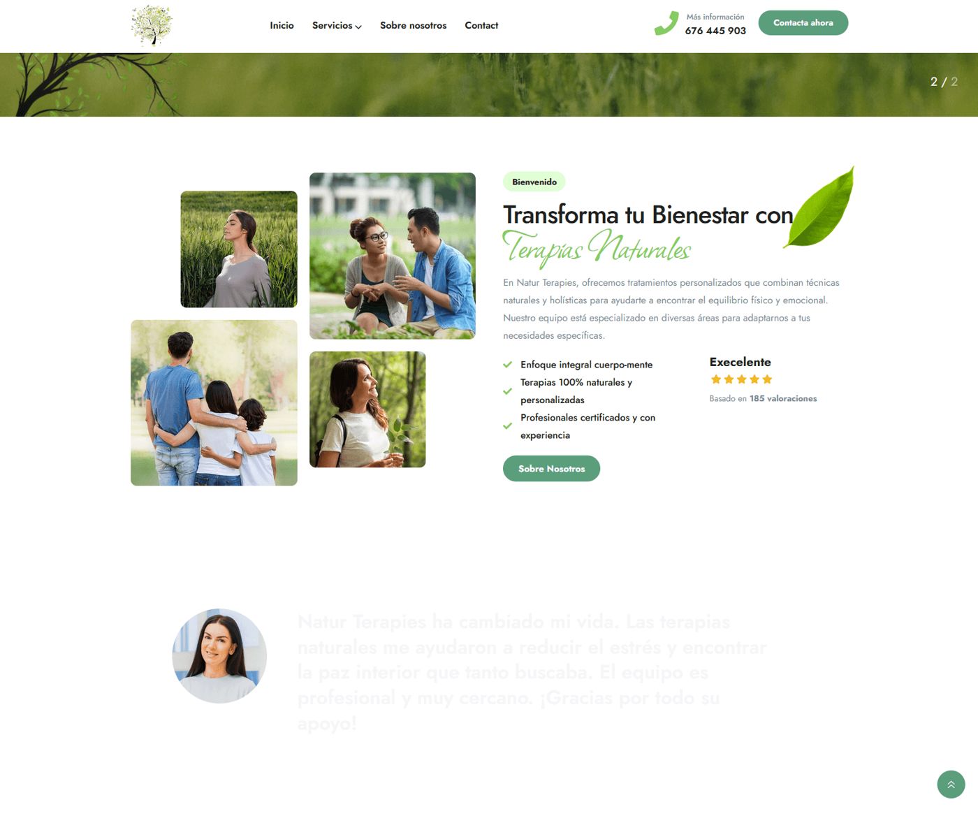 NaturTerapies — pantalla 3