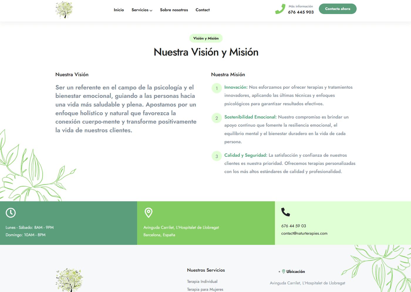 NaturTerapies — pantalla 5