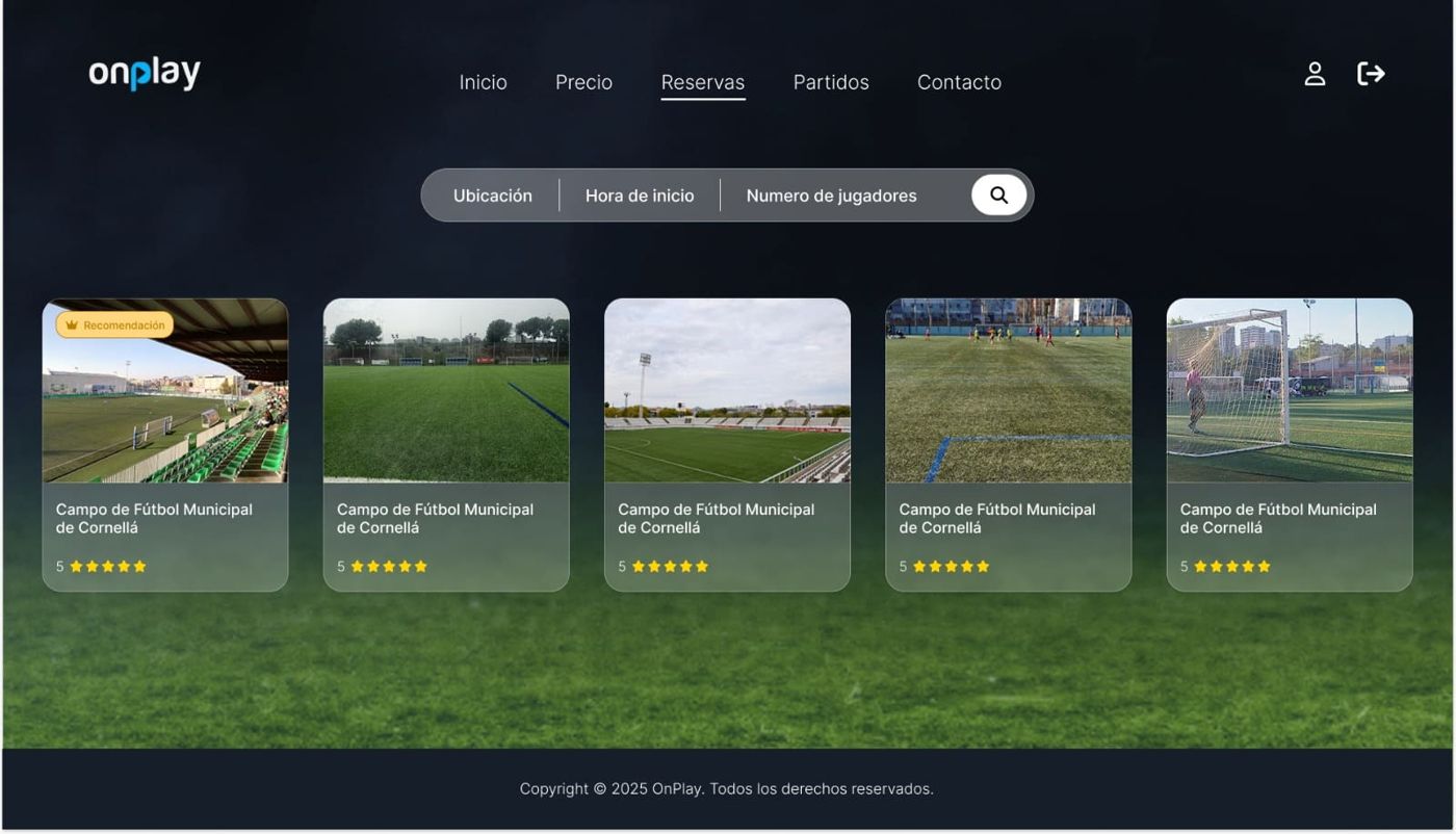Onplay — pantalla 2