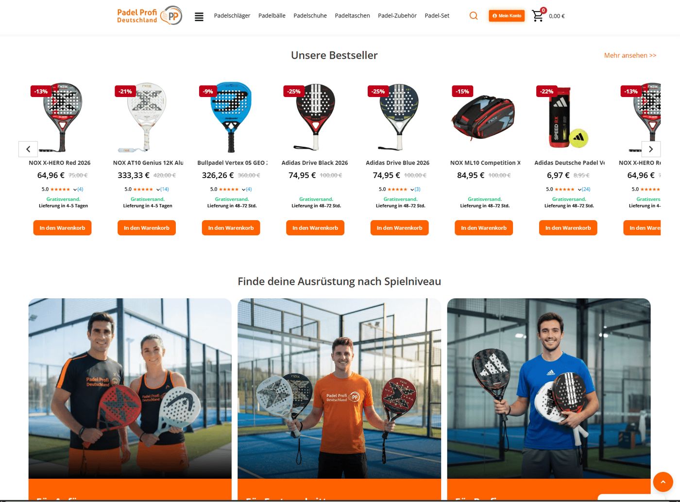 Padel Profi Deutschland — pantalla 2