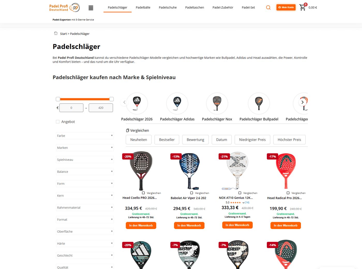 Padel Profi Deutschland — pantalla 3