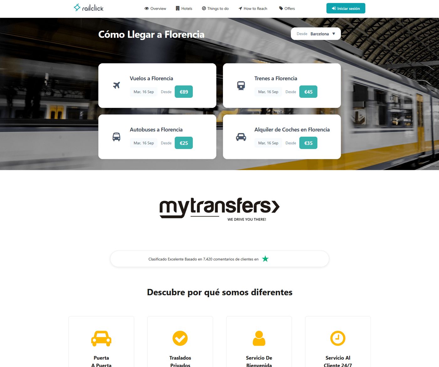 Railclick Guía de Viajes — pantalla 3