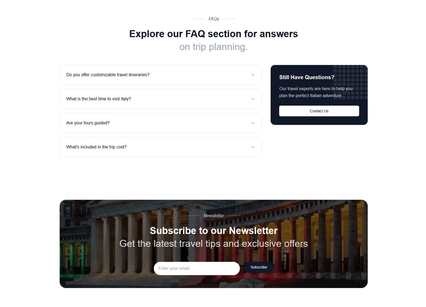 Railclick Landing — pantalla 10