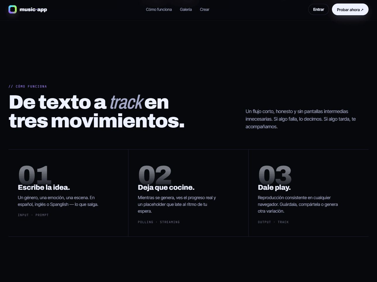 MusicApp — pantalla 2