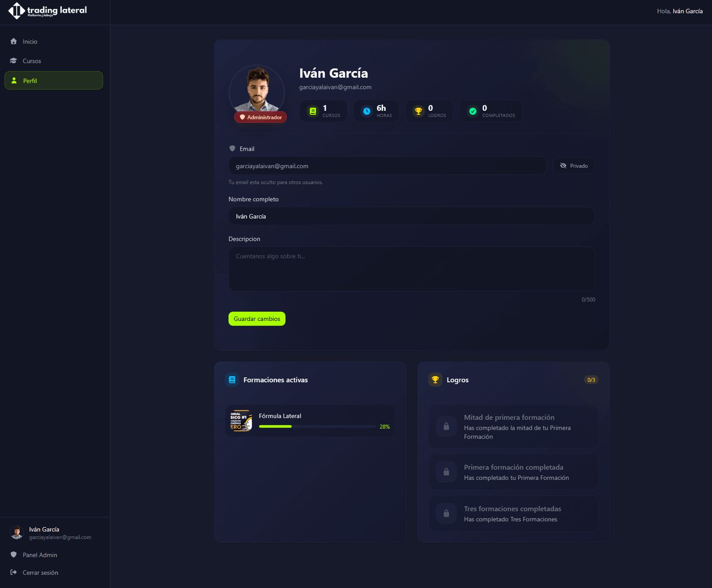 TradingLateral — pantalla 6