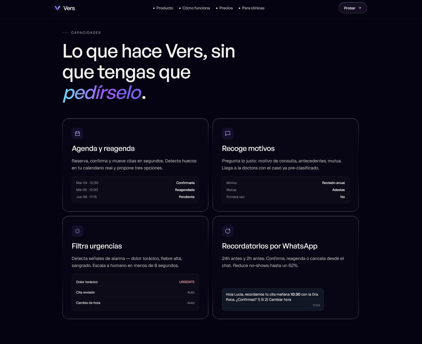 Vers — pantalla 4